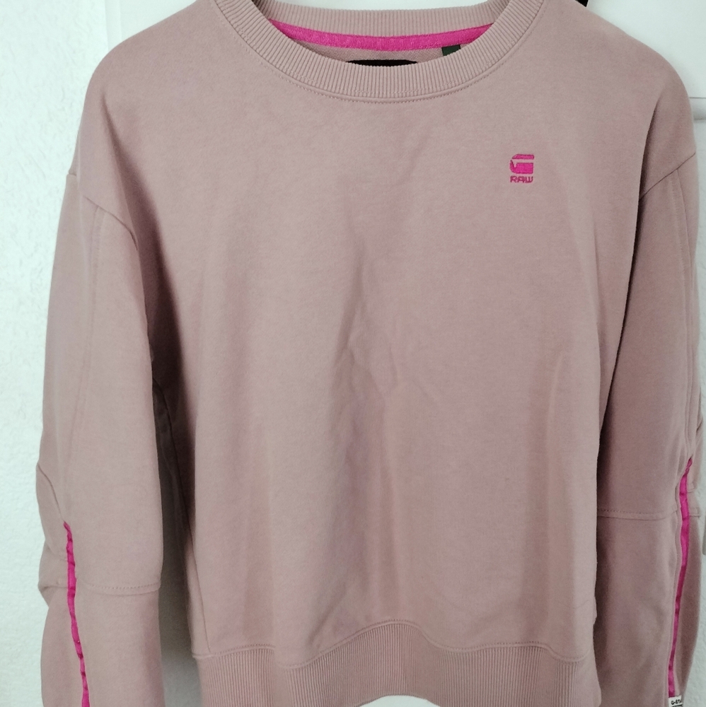 G-Star sweatshirt in dusty pink